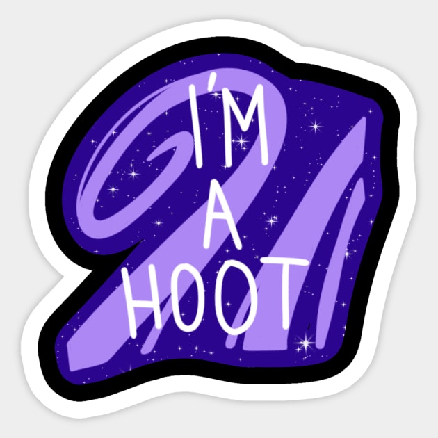 I´m a Hoot Sticker by KadyBeam